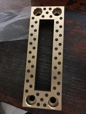 Brass Embedded Oilless Wear Plate High Hardness For Steam Locomotive Production Lines
